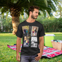 Custom 4 Photo Collage Best Dad Ever Father's Day