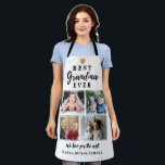 Custom 4 Photo Collage Best Grandma Ever  Apron<br><div class="desc">The photo collage apron with pictures makes an unique grandma gift for the best grandma ever. Personalize with names of grandkids.</div>