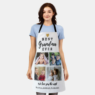 Mother's Day Apron, Grandmother Apron, Happiness is Having Grandchildren to  Feed Apron, Personalized Grandmother Apron