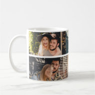 custom 4 photo collage coffee mug