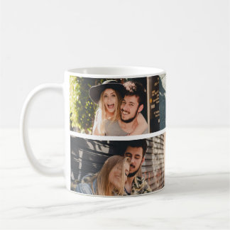 custom 4 photo collage coffee mug