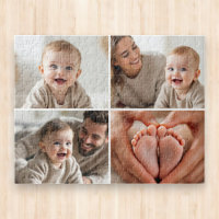 Custom 4 Photo Collage Cute Baby 