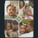 Custom 4 Photo Collage Family Monogram iPad Smart Cover<br><div class="desc">A special personalized gift with 4 of your custom photos and monogram initial. Use the design tools to add additional text in any font and colors you like. Upload more photos, edit the background color or choose from all of our case styles for your device. Custom photo cases make a...</div>