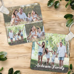 Custom 4 Photo Collage Modern Family Personalized Keychain<br><div class="desc">Introducing our Photo Collage Keychain, the perfect blend of sentimentality and practicality. Designed to carry your cherished moments wherever you go, this keychain is both a keepsake and a stylish accessory. Double-Sided Design: With four customizable photo slots, three on one side a full photo on the other side, you can...</div>