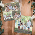 Custom 4 Photo Collage Modern Simple Family Keychain<br><div class="desc">Introducing our Photo Collage Keychain, the perfect blend of sentimentality and practicality. Designed to carry your cherished moments wherever you go, this keychain is both a keepsake and a stylish accessory. Double-Sided Design: With four customizable photo slots, three on one side a full photo on the other side, you can...</div>