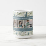 Custom 4 Photo Editable Quote Mothers Day Floral Coffee Mug<br><div class="desc">Introducing our 4 custom photo editable quote mug, where personalized charm meets timeless elegance. Adorned with an intricate floral design, this mug is a canvas for your memories and expressions. Add your favorite photo and a meaningful quote to create a unique masterpiece, perfect for cherished moments or heartfelt gifts. Crafted...</div>