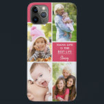 Custom 4 Photo Nana Life is the Best Life Pink iPhone 11 Pro Max Case<br><div class="desc">Personalized iPhone case for nana - add your name and 4 of your favorite photos. The photo template is set up for you to add your pictures working clockwise from the top right. The nana quote reads "Nana Life is the Best Life" followed by your name - all of which...</div>