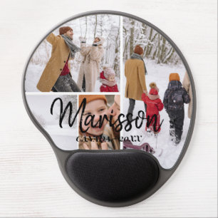 Custom 4 Photo Personalized Gel Mousepad