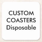 Custom 4" Round Disposable Party Coasters