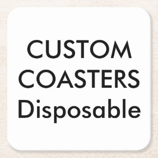 Custom 4" Square Disposable Party Coasters