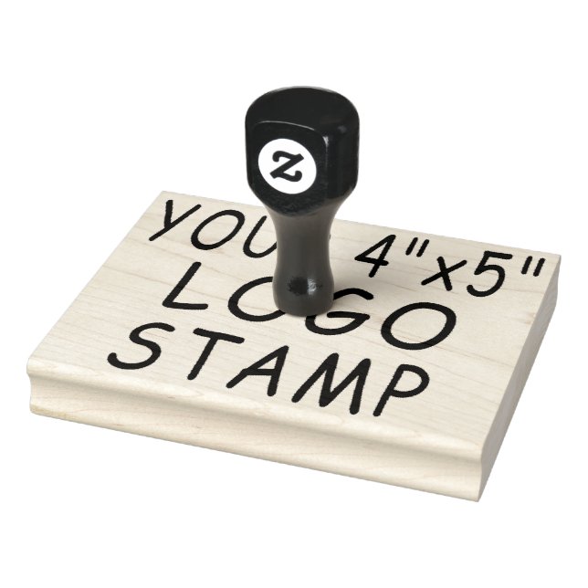 Custom 4" x 5" Logo Stamper Rubber Stamp (Stamp)