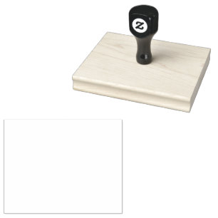 Custom 4" x 5" Rubber Stamp, Ink Pad Color = None, Rubber Stamp