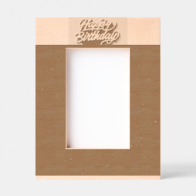 Custom 4" x 6" Portrait, FrameStyle: natural Engraved Frames (Front)