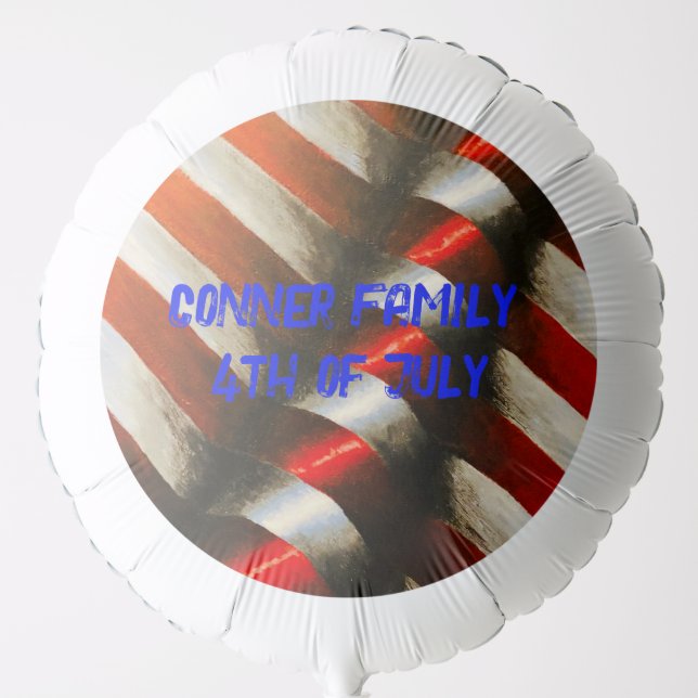 Custom 4th of July Balloon (Front)
