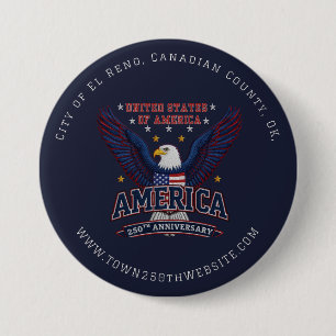 Custom 4th of July City Bulk Promo Button