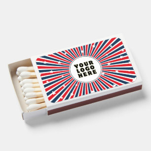 Custom 4th of July Company Logo Matchboxes