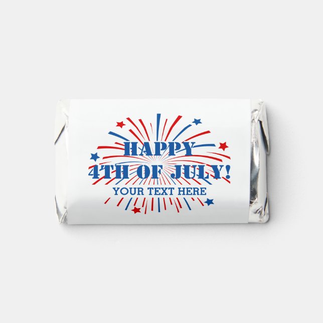 Custom 4th of July Hershey's Miniatures chocolates (Front)