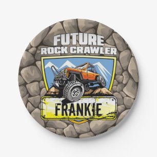 Custom 4x4 Future Rock Crawler Personalized Paper Plates
