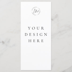 Custom 4x9 Menu Card