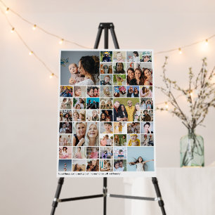 Custom 50 Picture Photo Collage Party Décor Foam Board