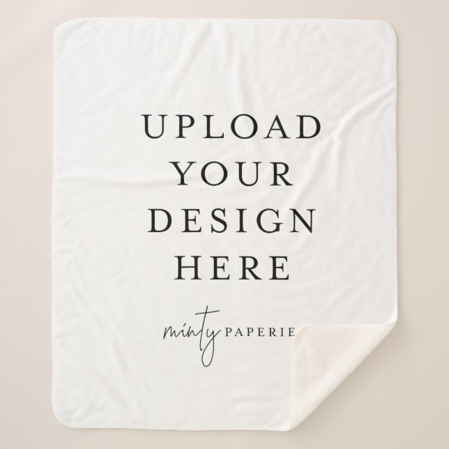 Custom 50" x 60" Sherpa Blanket, Medium Blanket (Front)