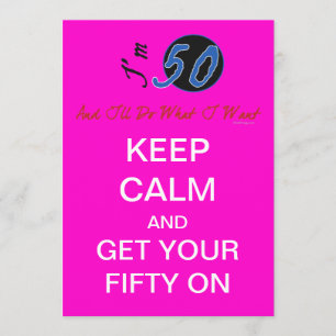Custom 50th Birthday Group Party Invitation