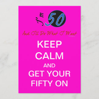 Custom 50th Birthday Group Party Invitation