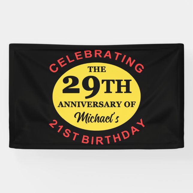 Custom 50th Birthday Humor Banner (Horizontal)