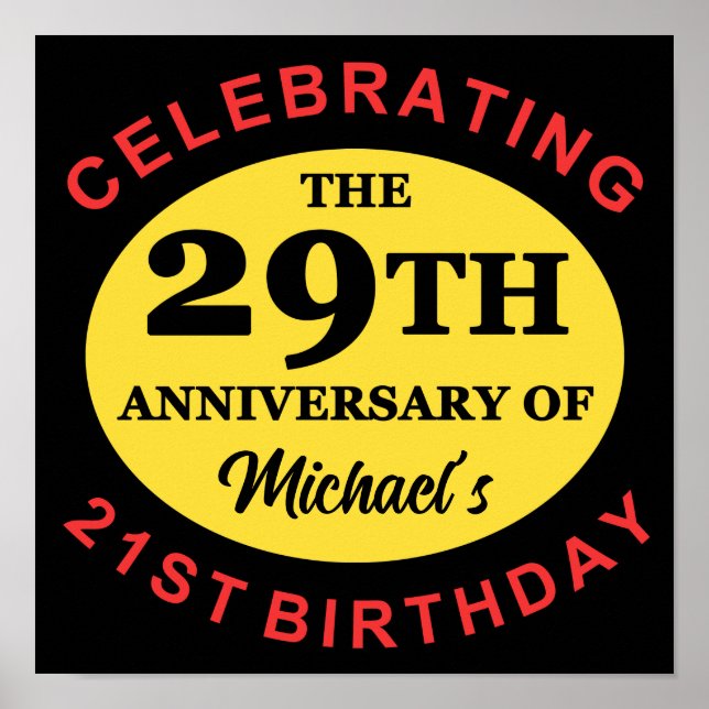 Custom 50th Birthday Humor Poster (Front)
