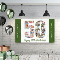 Custom 50th Birthday Party Photo Collage