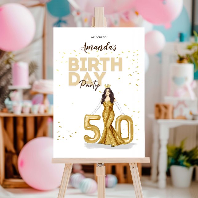 custom, 50th birthday, welcome sign (Creator Uploaded)