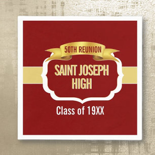 Custom 50th Class Reunion Napkins