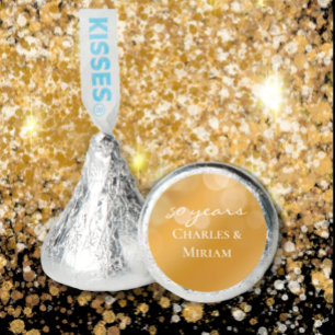 Custom 50th Golden Anniversary Party Hershey®'s Kisses®