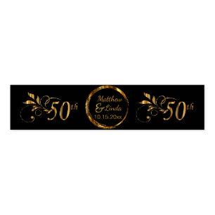 Custom 50th Wedding Anniversary Napkin Bands