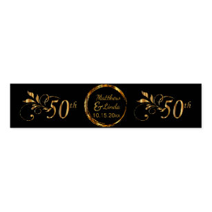 Custom 50th Wedding Anniversary Napkin Bands