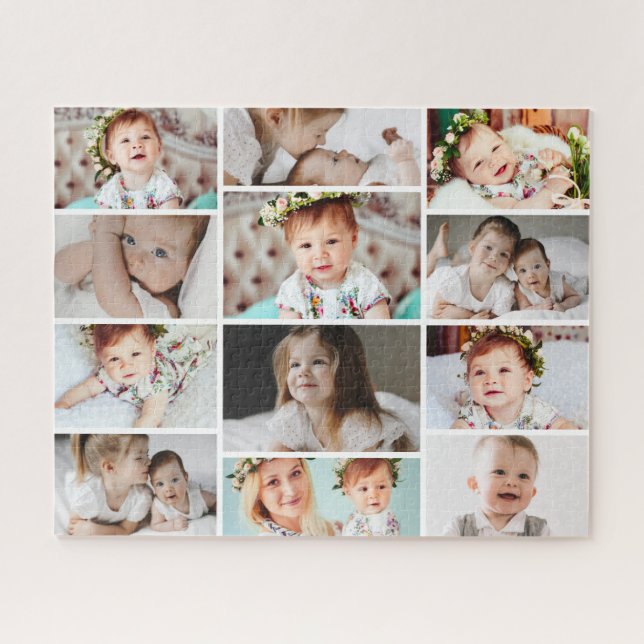Custom 520 Piece Multi Photo Collage Jigsaw Puzzle (Horizontal)