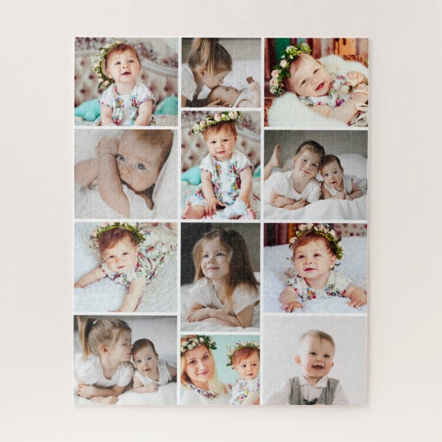 Custom 520 Piece Multi Photo Collage Jigsaw Puzzle (Vertical)