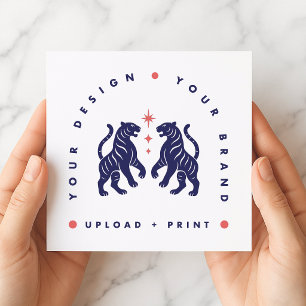 Custom 5.25" Flat Card   Design Upload Square Card