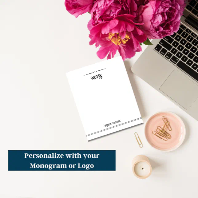 Custom 5.5x6 Notepad, Personalized Notes Desktop | Zazzle