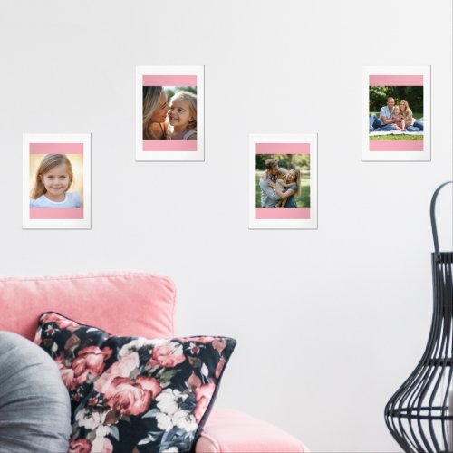 Custom 5 Photo Collage Gallery Wall Art Set