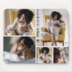 Custom 5 Photo Collage Mousepad