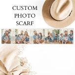 Custom 5 Photo collage Personalized photos Scarf<br><div class="desc">Easy photo template to customize your scarf with your photos.</div>