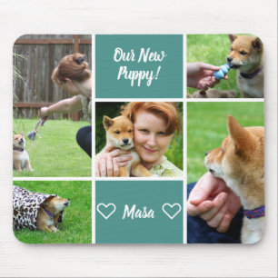 Custom 5 Photo Family Pet Mouse Pad