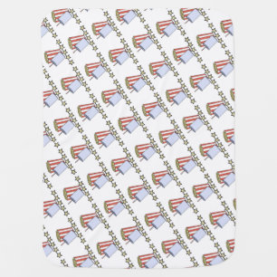 Custom 5 Star Movie Review Popcorn Drink Film Baby Blanket