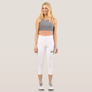 Custom 5 Star Movie Review Popcorn Drink Film Capri Leggings