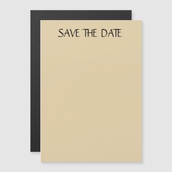 Custom 5"x7" Thin Magnetic Card Save The Date by CREATIVEWEDDING at Zazzle
