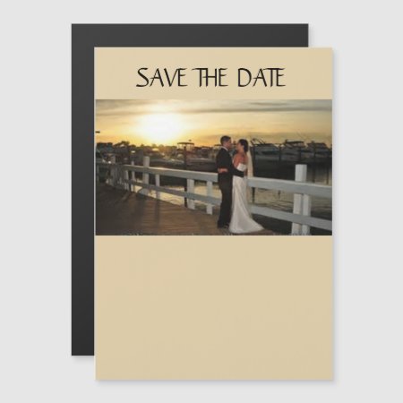 Custom 5"x7" Thin Magnetic Card Save The Date