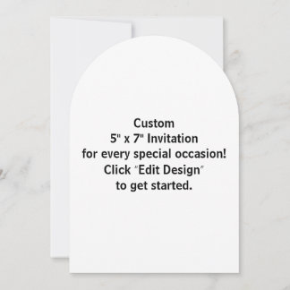 Custom 5" x 7" Flat Invitation Card