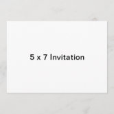 Custom Business Cards & Invitations, 5x7 Cardstock, Blank Envelope, Geometric Frame