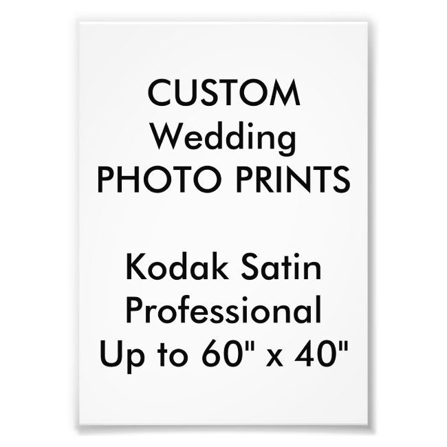 Custom 5" x 7" Professional Photo Prints
